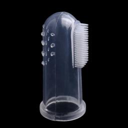 Pet cão escova de dentes + macio pet dedo escova de dentes conjunto animais de estimação cães gatos cuidados com os dentes escova de limpeza animais de estimação aliciamento ferramentas entrega rápida - Image 3