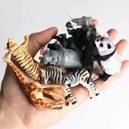 Realistic Safari Woodland Animal Dinosaur, Mini Simulação Modelo Figurines, Plastic Preschool Educational Toy, Kids Birthday Favors - Image 2