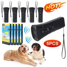 LED ultra-sônico Anti-Bark Agressivo Dog Repeller, Pet Repeller, latindo rolha, dissuasor, trem, 2 em 1, cabeça dupla, parar bark dissuasores - Image 1