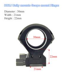 Visionking caça riflescope unidade monta 30mm bipod para rifle scope anéis 21mm picatinny ferroviário perfil liga de alumínio - Image 2