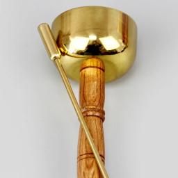 Madeira maciça instrumentos de percussão com alça reta, cobre puro, chumbo carrilhão, budista suprimentos, Law Society, Profissão Templo, 1 Pc - Image 6