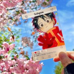 Textura acrílica cartão para Quarto, Luffy, de alta aparência, presente de aniversário, Fotografia ao ar livre, Decoração Estudante, bonito, 1 peça - Image 3