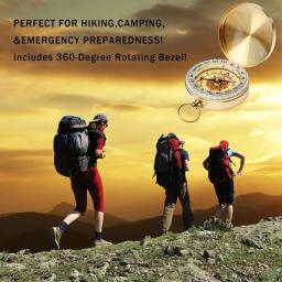 Metal Camping bolso bússola, Navegação Ferramenta, Ao ar livre Militar, Caminhadas, Camping, Caça - Image 6