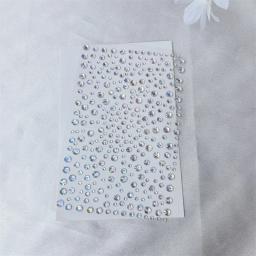 Transparente luminosa Gem adesivos, olhos jóias de maquiagem, festa de desempenho, concerto, tatuagens falsas de Natal, 1 conjunto, 1-2pcs - Image 5