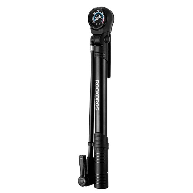 Mini Bomba de Bicicleta ROCKBROS: Inflador Portátil com Modos de Inflação Vertical e Pressão de 120 PSI para Ciclistas