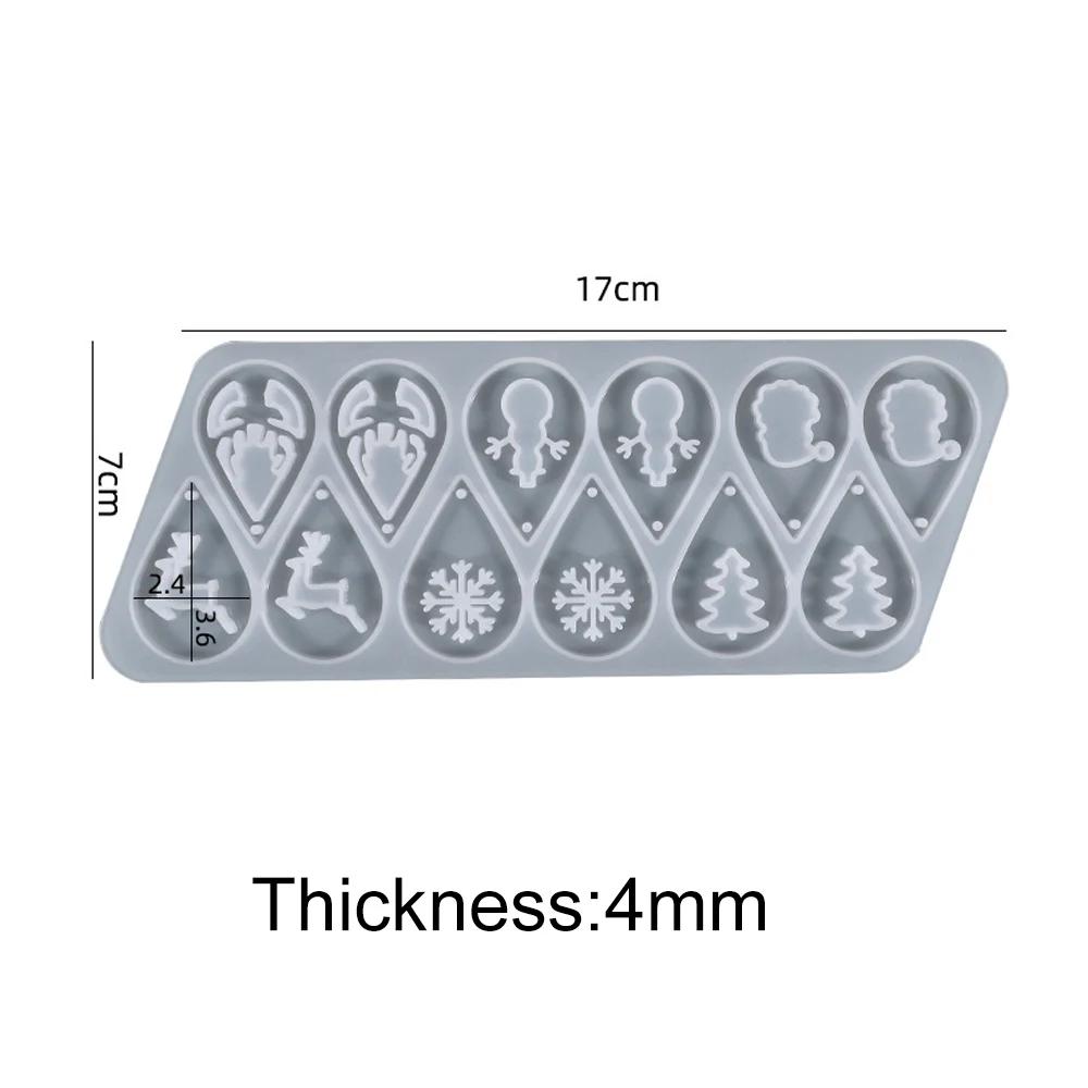 Criativo Molde de Silicone para Jóias: Faça Brincos, Pingentes e Encantos em Resina Epóxi com Formas de Coração, Folhas e Lua