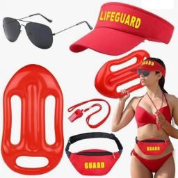 Placa flutuante inflável para crianças e adultos, salva-vidas de praia, óculos Cosplay Float Board, prancha de surf, acessórios de praia - Image 2