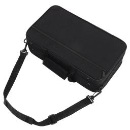 Estojo para clarinete de pano preto, portátil, microfone, instrumento, bolsa de transporte, flauta, baixo, armazenamento, sopro, oxford, viagem - Image 1