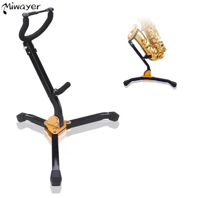 Suporte Dobrável para Saxofone Miwayer com Design Ajustável em Metal para Sax Alto e Tenor