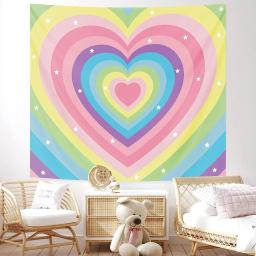 Tapeçaria estética para quarto, Decoração do quarto roxo, Decoração bonito para meninas adolescentes - Image 3