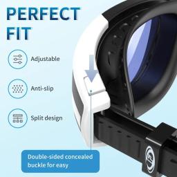 Findway-Óculos de natação impermeáveis com lente de proteção UV, óculos ajustáveis, sem vazamento, lentes de alta definição, homens e mulheres - Image 2