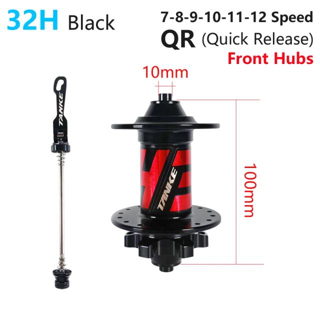 TANKE MTB Rolamento Selado Cubo 32/36 Furos 6 Linguetas 6 Rolamentos para 7-12 Velocidades Freio a Disco