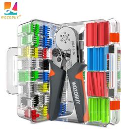 Kit de ferramentas de friso da virola, crimper auto-ajustável do fio da catraca de wozobuy hsc8 6-6a/6-4a para conectores elétricos do fio - Image 1