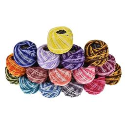 Linha do bordado do ponto transversal, fio remendo feito malha à mão, suprimentos de artesanato DIY, 16 cores - Image 1