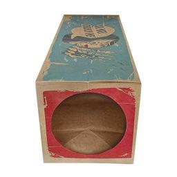 Brinquedo do gato do animal de estimação dobrável caixa de papel kraft casa dupla maneira túnel engraçado impressão casa do gato brinquedo acessórios para animais estimação suprimentos cão túnel tubo - Image 3