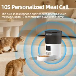 ROJECO Alimentador Automático De Gato Com Câmera De Vídeo Cat Food Dispenser Pet Smart Voice Recorder Controle Remoto Alimentador Automático Para Cat Dog - Image 3