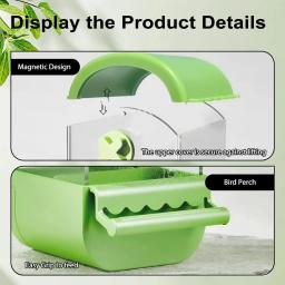 Alimentador automático do pássaro para a gaiola do papagaio, Suprimentos de alimentação do pássaro, Adequado para periquitos e pombos, Acessórios gaiola - Image 2