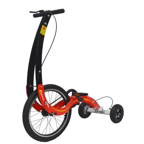 Meia Bicicleta Stand Up Bike para Exercícios de Corpo Inteiro com Roda Grande, Dobrável e Ideal para Treinamento de Equilíbrio