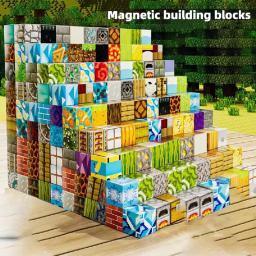Conjunto de caixa de armazenamento de brinquedos de blocos de construção magnéticos, brinquedos de montagem diy para crianças-blocos de construção para brincar com mesas - Image 4