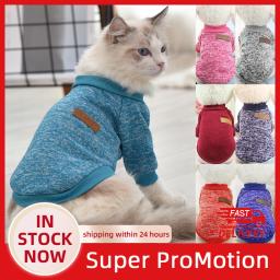 Camisola macia para cães e gatos, roupas quentes, casaco de estimação, moletom, cães médios e pequenos, cachorro, XS a 2XL, outono e inverno - Image 1