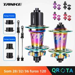 Tanke 120 clique hub 6 rolamento mtb hub dianteiro traseiro 28 32 36 furos freio a disco mountain bike hubs 7 8 9 10 11 12 peças de bicicleta de velocidade - Image 1