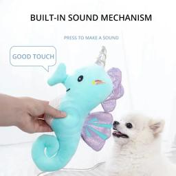 Squeak brinquedo de pelúcia para animais, mastigação molar durável, brinquedo interativo, apto para cachorro, desenhos animados, suprimentos para cães, 1pc - Image 1