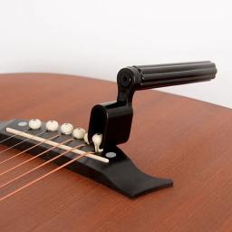 Pino enrolador de corda de guitarra, puxador de pino para ferramenta elétrica acústica, preto, envio direto, 1 peça - Image 2