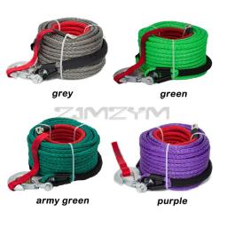 Linha multicolorido do guincho de 10mm * 30m, corda de reboque, corda sintética da fibra do polímero, corda do plasma para a tração fora de estrada do veículo - Image 4