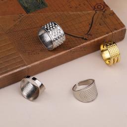 KRABALL-estilo vintage dedal para costura bordados, protetor de dedo bordado, anel agulhas, artesanato DIY Handworking, ferramentas de costura acessórios - Image 3