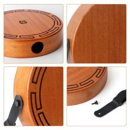 Cajon-Octogonal Tambor De Madeira, 2 Tone, Flat Hand Tambor, Percussão Instrument, Alça ajustável, sacos de armazenamento, portátil - Image 3