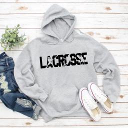 Lacrosse hoodie lacrosse fã presente amor esporte impressão moletom com capuz - Image 1