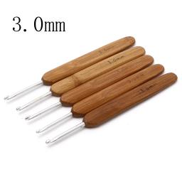 5pc bambu crochê ganchos agulhas prata cor alumínio ganchos de metal camisola agulha de tecelagem diy artesanato ferramenta de costura 13.5cm de comprimento - Image 6