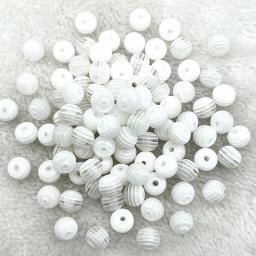 Contas de resina redondas e transparentes para fazer jóias, 6mm, 8mm, espaçador, diy, diy, diy, diy, acessórios de vestuário, novo, 50pcs - Image 5