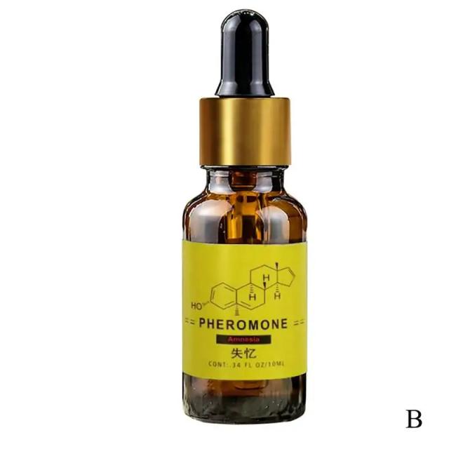 Óleo de Perfume de Feromônio 10ml - Essência Corporal de Longa Duração para Atrair Mulheres