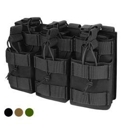 Ophidian molle bolsa tripla revista bolsa dupla camada mag bolsas suporte de cartucho universal para m4 m14 m16 ak ar - Image 1