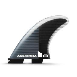 AQUBONA Twin Tab Thruster 3 quilhas para surfar - Honeycomb Fiberglass tamanhos M/L Prancha de surfe preta com parafusos e chave de quilha - Image 2