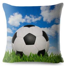 Desenhos animados Futebol Imprimir Fronha, Praça Almofada Capa, Pele De Pessach, Decoração Do Sofá, Casa - Image 5