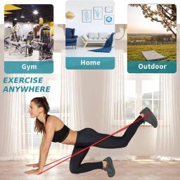 Faixa de resistência yoga com diferentes níveis, elástico para fitness, levantamento do quadril, agachamento profundo, modelagem do corpo, 1pc - Image 4