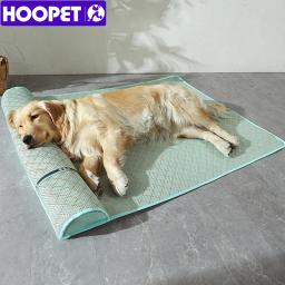 Hoopet-Cama para Cachorro de Verão com Travesseiro, Sofá Refrigerador para Pequenos Medilum, Cães Grandes, Respirável, Cachorro Grande, Tapete Rattan, Cat Sleeping Pad House - Image 1
