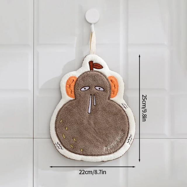 Toalhas de Mão Kawaii com Gatinhos Cartoon, Macias e Absorventes para Cozinha e Banheiro