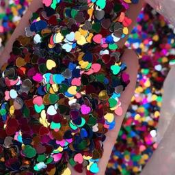 1000 pçs amor coração glitter confetes lantejoulas, brilho metálico para festa de aniversário do casamento decoração de mesa de natal artesanato diy - Image 6