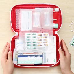 Portátil Medicina Bag, Kit de Primeiros Socorros, Kits de Emergência Médica, Organizador, Oxford Pano, Armazenamento Pílula, Ao ar livre, Household - Image 3