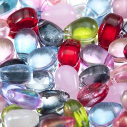 Cristal gota de água grânulos, strass grânulos com buraco, acessórios para o cabelo, decoração para diy, jóias artesanais, 50 pcs/saco - Image 2
