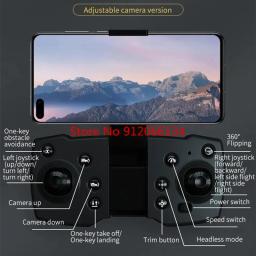 8k esc câmera mini dobrável wifi fpv rc drone 2.4g fluxo óptico evitando obstáculos trajetória sem cabeça vôo rc quadcopter drone - Image 6