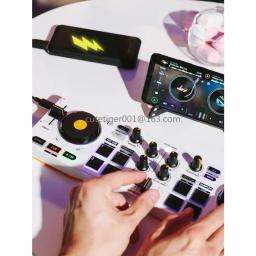 Digital controlador portátil, DJ, disco, entrada, gravador - Image 2