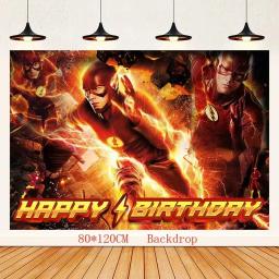 Superhero Flashes Birthday Party Decoração, balão, banner, fundo, bolo Topper, Fontes do partido, Baby Shower - Image 6