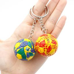 Mini futebol imitação couro chaveiro para menino, lembrança de fãs europeus, telefone pingente, chaveiro, presente requintado, brinquedos do miúdo, moda, 2022 - Image 2
