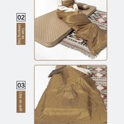 Saco de dormir Wearable Camping, Poncho Leve, Saco de dormir acampamento, Capa de capa, Cobertor encapuzado, Resistente à água, Inverno - Image 5