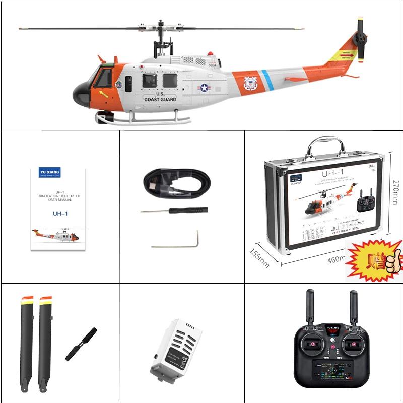 Yuxiang f07s helicóptero de controle remoto UH-1 helicóptero sem escova com câmera gps retorno automático + fluxo óptico altura fixa - Image 1