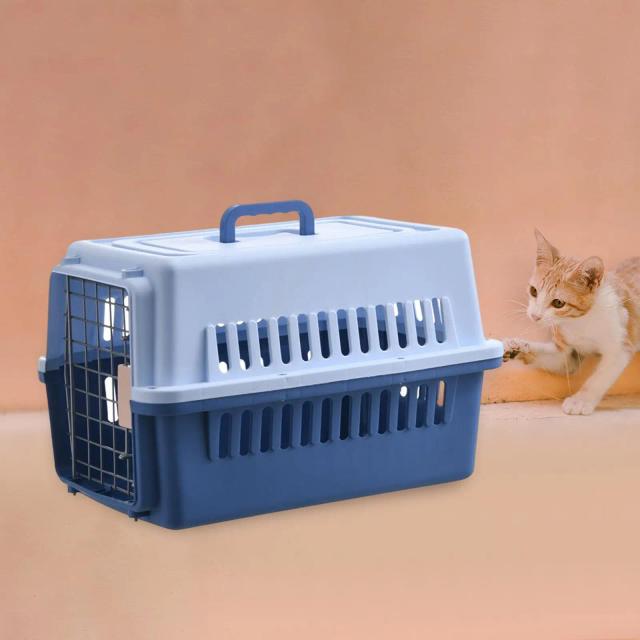 Caixa de Transporte Rígida Portátil para Viagens com Cães e Gatos